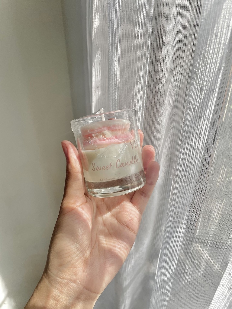 Macaron Candle in Glass